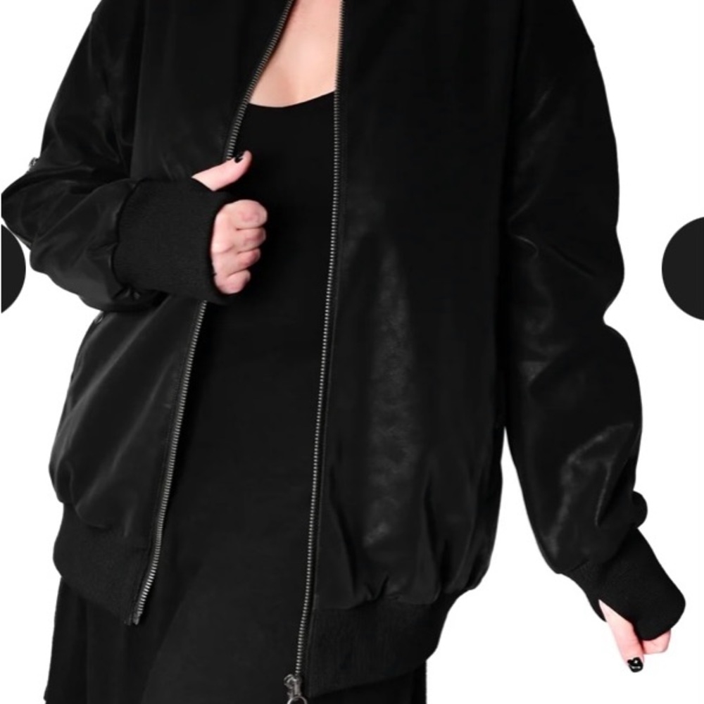 FoxBlood Women's Black Bomber Jacket